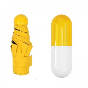 Groothandel Chinese parasol Goedkope Mini Capsule Advertising 5 opvouwbare paraplu