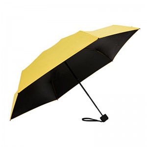 parasollicht parasol Mini Anti UV gele kleine paraplu