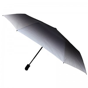 23 inch promotionele 3-voudige automatische open en dicht gradiënt print paraplu